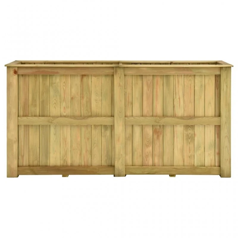 Fioriera Rialzata 196x50x100 Cm In Legno Di Pino Impregnato 2 Fioriera Rialzata 196x50x100 Cm In Legno Di Pino Impregnato - immagine 2
