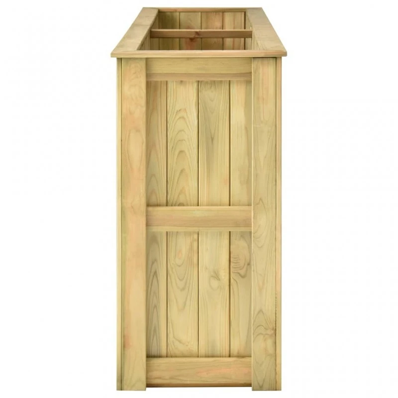 Fioriera Rialzata 196x50x100 Cm In Legno Di Pino Impregnato 3 Fioriera Rialzata 196x50x100 Cm In Legno Di Pino Impregnato - immagine 3