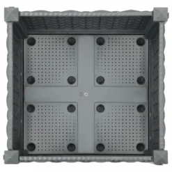 Fioriera Rialzata 40x40x23 Cm In Polipropilene -Garden Home fioriera rialzata 40x40x23 cm in polipropilene 3