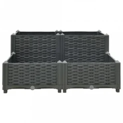 Fioriera Rialzata 80x80x38 Cm In Polipropilene -Garden Home fioriera rialzata 80x80x38 cm in polipropilene 2