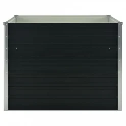 Fioriera Rialzata Antracite 100x100x77 Cm In Acciaio Zincato -Garden Home fioriera rialzata antracite 100x100x77 cm in acciaio zincato 2