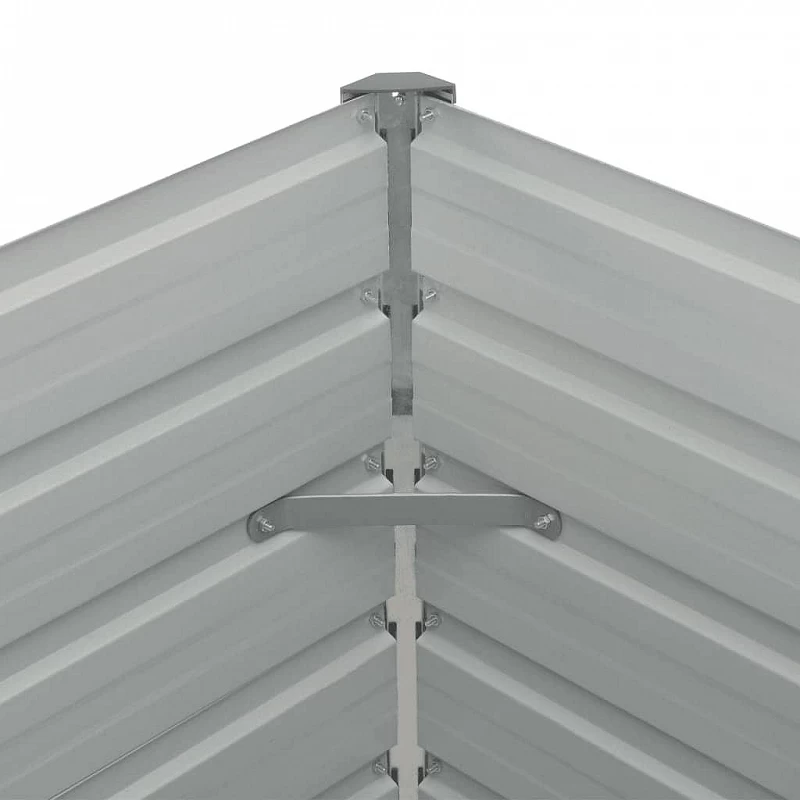 Fioriera Rialzata Antracite 160x80x77 Cm In Acciaio Zincato 6 Fioriera Rialzata Antracite 160x80x77 Cm In Acciaio Zincato - immagine 6