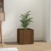Fioriera Rovere Marrone 40x40x40 Cm In Legno Multistrato -Garden Home fioriera rovere marrone 40x40x40 cm in legno multistrato