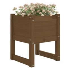 Fioriere 2 Pz Miele 40x40x52,5 Cm In Legno Massello Di Pino -Garden Home fioriere 2 pz miele 40x40x525 cm in legno massello di pino 2