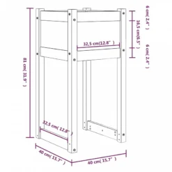 Fioriere 2 Pz Miele 40x40x81 Cm In Legno Massello Di Pino 15 Fioriere 2 Pz Miele 40x40x81 Cm In Legno Massello Di Pino -Garden Home fioriere 2 pz miele 40x40x81 cm in legno massello di pino 7