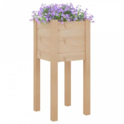 Fioriere Da Giardino 2 Pz 31x31x70 Cm Legno Massello Di Pino -Garden Home fioriere da giardino 2 pz 31x31x70 cm legno massello di pino 2