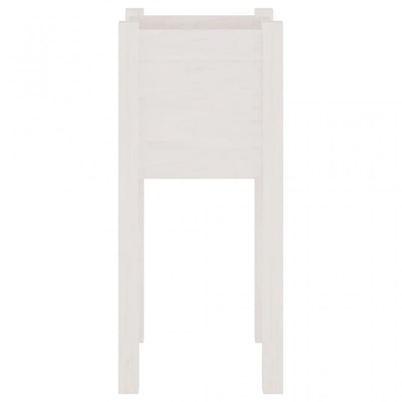 Fioriere Da Giardino 2 Pz Bianche 31x31x70 Cm In Legno Di Pino 5 Fioriere Da Giardino 2 Pz Bianche 31x31x70 Cm In Legno Di Pino - immagine 5
