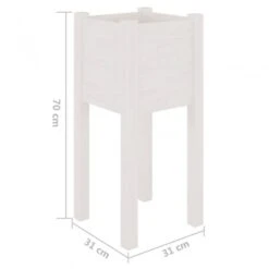 Fioriere Da Giardino 2 Pz Bianche 31x31x70 Cm In Legno Di Pino 15 Fioriere Da Giardino 2 Pz Bianche 31x31x70 Cm In Legno Di Pino -Garden Home fioriere da giardino 2 pz bianche 31x31x70 cm in legno di pino 7