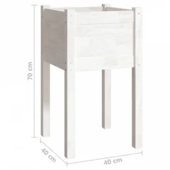 Fioriere Da Giardino 2 Pz Bianche 40x40x70 Cm In Legno Di Pino 15 Fioriere Da Giardino 2 Pz Bianche 40x40x70 Cm In Legno Di Pino -Garden Home fioriere da giardino 2 pz bianche 40x40x70 cm in legno di pino 7