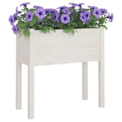 Fioriere Da Giardino 2 Pz Bianche 70x31x70 Cm In Legno Di Pino -Garden Home fioriere da giardino 2 pz bianche 70x31x70 cm in legno di pino 7