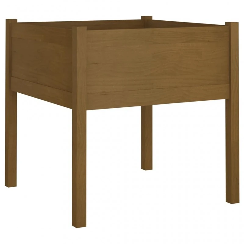 Fioriere Da Giardino 2 Pz Miele 70x70x70 Cm In Massello Di Pino 3 Fioriere Da Giardino 2 Pz Miele 70x70x70 Cm In Massello Di Pino - immagine 3