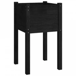 Fioriere Da Giardino 2 Pz Nere 40x40x70 Cm In Legno Di Pino -Garden Home fioriere da giardino 2 pz nere 40x40x70 cm in legno di pino 3