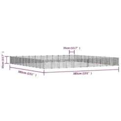 Gabbia Per Animali 44 Pannelli Con Porta Nera 35x35 Cm Acciaio -Garden Home gabbia per animali 44 pannelli con porta nera 35x35 cm acciaio 3