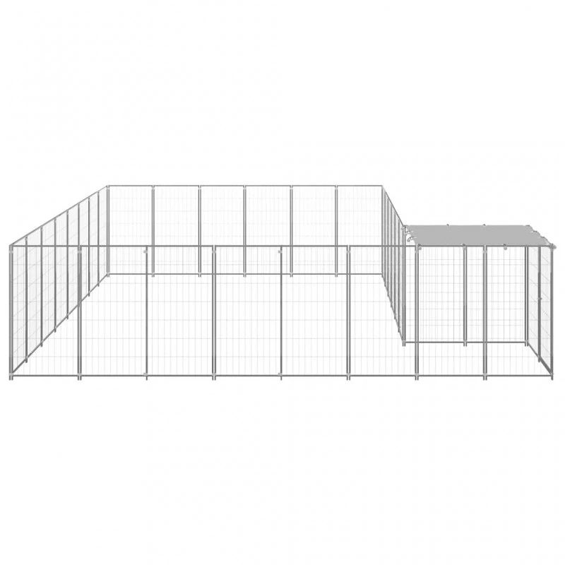 Gabbia Per Cani Argento 15,73 M² In Acciaio 3 Gabbia Per Cani Argento 15,73 M² In Acciaio - immagine 3