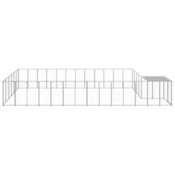 Gabbia Per Cani Argento 22,99 M² In Acciaio -Garden Home gabbia per cani argento 2299 m in acciaio 2