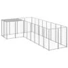 Gabbia Per Cani Argento 6,05 M² In Acciaio -Garden Home gabbia per cani argento 605 m in acciaio