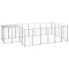 Gabbia Per Cani Argento 8,47 M² In Acciaio -Garden Home gabbia per cani argento 847 m in acciaio