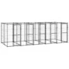 Gabbia Per Cani Da Esterno In Acciaio 12,1 M² -Garden Home gabbia per cani da esterno in acciaio 121 m
