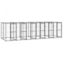Gabbia Per Cani Da Esterno In Acciaio 14,52 M²