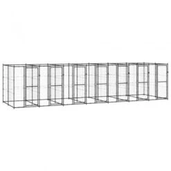 Gabbia Per Cani Da Esterno In Acciaio 16,94 M²