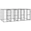 Gabbia Per Cani Da Esterno In Acciaio 9,68 M² 10 Gabbia Per Cani Da Esterno In Acciaio 9,68 M² -Garden Home gabbia per cani da esterno in acciaio 968 m
