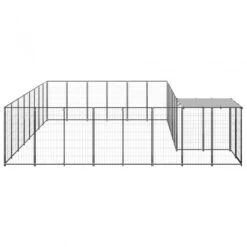 Gabbia Per Cani Nera 15,73 M² In Acciaio -Garden Home gabbia per cani nera 1573 m in acciaio 2