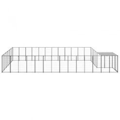 Gabbia Per Cani Nera 22,99 M² In Acciaio 8 Gabbia Per Cani Nera 22,99 M² In Acciaio -Garden Home gabbia per cani nera 2299 m in acciaio 2