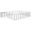 Gabbia Per Cani Nera 25,41 M² In Acciaio -Garden Home gabbia per cani nera 2541 m in acciaio