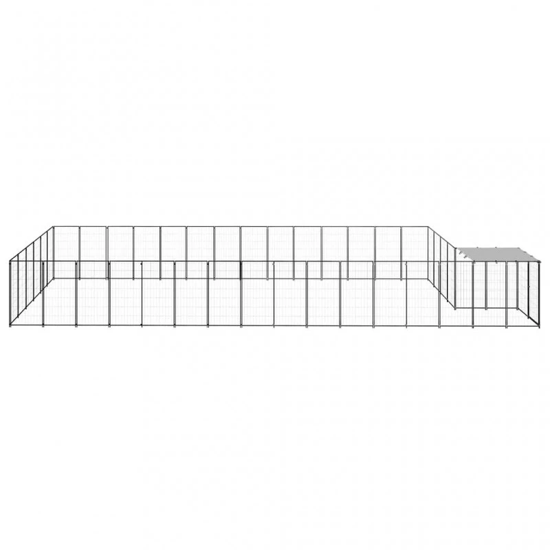 Gabbia Per Cani Nera 26,62 M² In Acciaio 3 Gabbia Per Cani Nera 26,62 M² In Acciaio - immagine 3