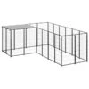 Gabbia Per Cani Nera 4,84 M² In Acciaio -Garden Home gabbia per cani nera 484 m in acciaio