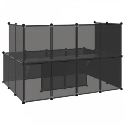 Gabbia Per Piccoli Animali Nera 143x107x93 Cm In PP E Acciaio -Garden Home gabbia per piccoli animali nera 143x107x93 cm in pp e acciaio 4