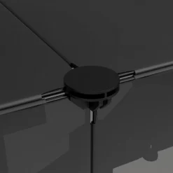 Gabbia Per Piccoli Animali Nera 143x107x93 Cm In PP E Acciaio -Garden Home gabbia per piccoli animali nera 143x107x93 cm in pp e acciaio 5