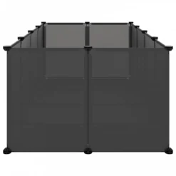 Gabbia Per Piccoli Animali Nera 144x74x46,5 Cm In PP E Acciaio -Garden Home gabbia per piccoli animali nera 144x74x465 cm in pp e acciaio 3