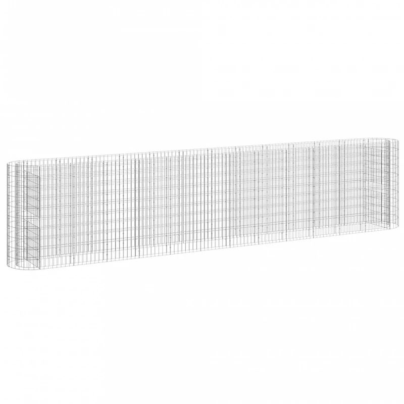 Gabbione Con Letto Rialzato In Acciaio Zincato 470x50x100 Cm 2 Gabbione Con Letto Rialzato In Acciaio Zincato 470x50x100 Cm - immagine 2