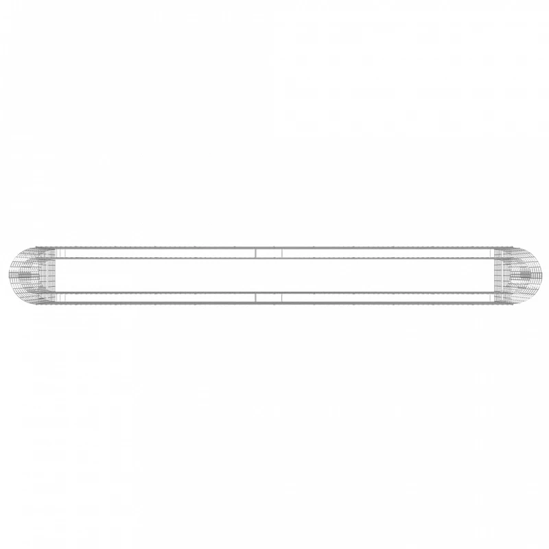 Gabbione Con Letto Rialzato In Acciaio Zincato 470x50x100 Cm 6 Gabbione Con Letto Rialzato In Acciaio Zincato 470x50x100 Cm - immagine 6