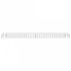 Gabbione Letto Rialzato In Acciaio Zincato 180x30x10 Cm -Garden Home gabbione letto rialzato in acciaio zincato 180x30x10 cm 2