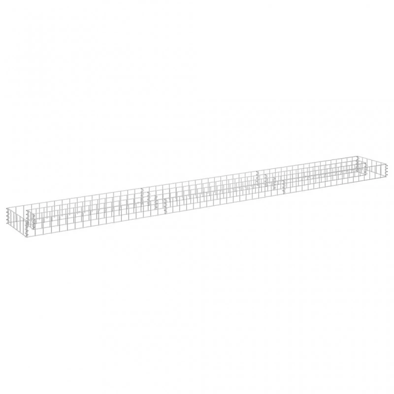 Gabbione Letto Rialzato In Acciaio Zincato 270x30x10 Cm 2 Gabbione Letto Rialzato In Acciaio Zincato 270x30x10 Cm - immagine 2