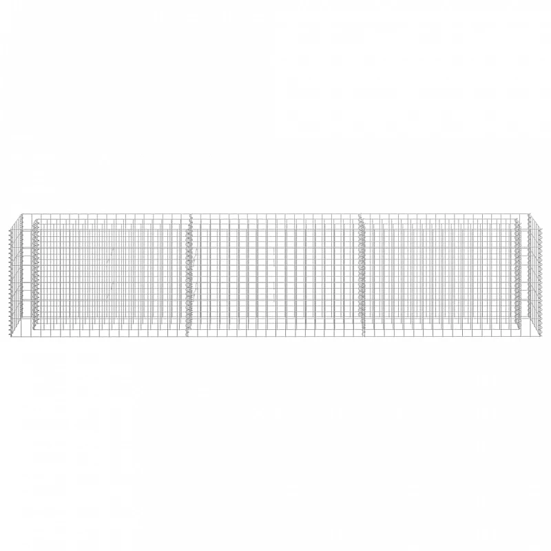 Gabbione Letto Rialzato In Acciaio Zincato 270x30x60 Cm 4 Gabbione Letto Rialzato In Acciaio Zincato 270x30x60 Cm - immagine 4