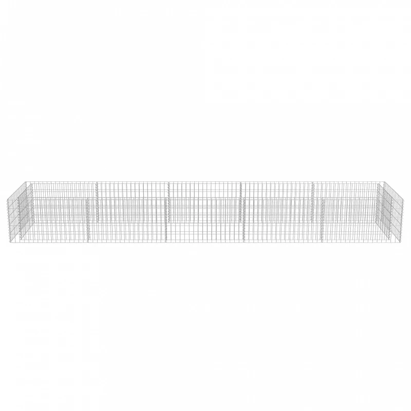 Gabbione Letto Rialzato In Acciaio Zincato 450x90x50 Cm 5 Gabbione Letto Rialzato In Acciaio Zincato 450x90x50 Cm - immagine 5