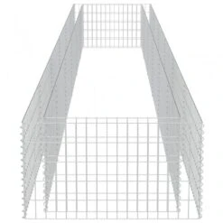 Gabbione Letto Rialzato In Acciaio Zincato 540x90x50 Cm -Garden Home gabbione letto rialzato in acciaio zincato 540x90x50 cm 5