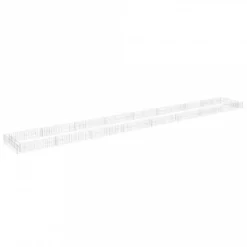 Gabbione Letto Rialzato In Acciaio Zincato 800x100x20 Cm -Garden Home gabbione letto rialzato in acciaio zincato 800x100x20 cm 1