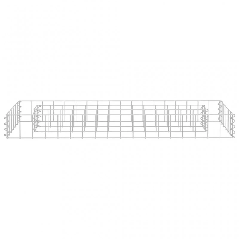 Gabbione Letto Rialzato In Acciaio Zincato 90x30x10 Cm 3 Gabbione Letto Rialzato In Acciaio Zincato 90x30x10 Cm - immagine 3