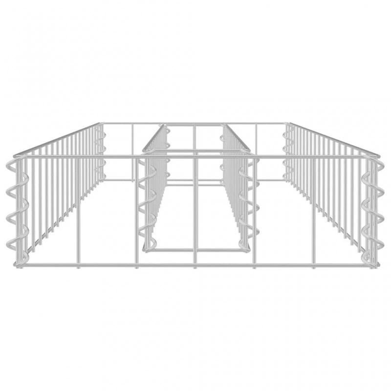 Gabbione Letto Rialzato In Acciaio Zincato 90x30x10 Cm 4 Gabbione Letto Rialzato In Acciaio Zincato 90x30x10 Cm - immagine 4