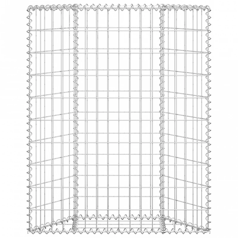 Gabbione Letto Rialzato Trapezio Acciaio Zincato 80x20x100 Cm 3 Gabbione Letto Rialzato Trapezio Acciaio Zincato 80x20x100 Cm - immagine 3