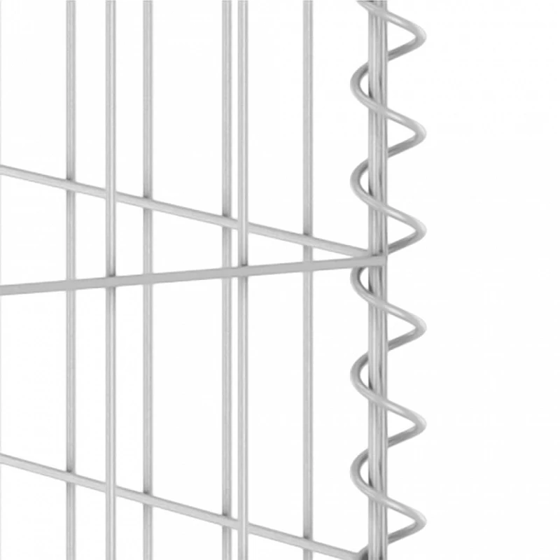 Gabbione Per Bidoni In Acciaio Zincato 254x100x110 Cm 7 Gabbione Per Bidoni In Acciaio Zincato 254x100x110 Cm - immagine 7