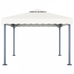 Gazebo 300x300 Cm Crema Alluminio