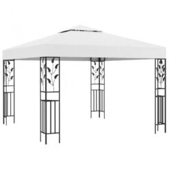 Gazebo 3x3 M Bianco 180 G/m²