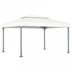 Gazebo 400x300 Cm Crema Alluminio