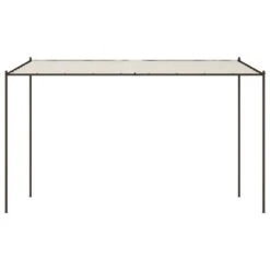 Gazebo Bianco 4x4 M 180 G/m² Tessuto E Acciaio -Garden Home gazebo bianco 4x4 m 180 g m tessuto e acciaio 2