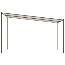 Gazebo Bianco 4x4 M 180 G/m² Tessuto E Acciaio -Garden Home gazebo bianco 4x4 m 180 g m tessuto e acciaio 3